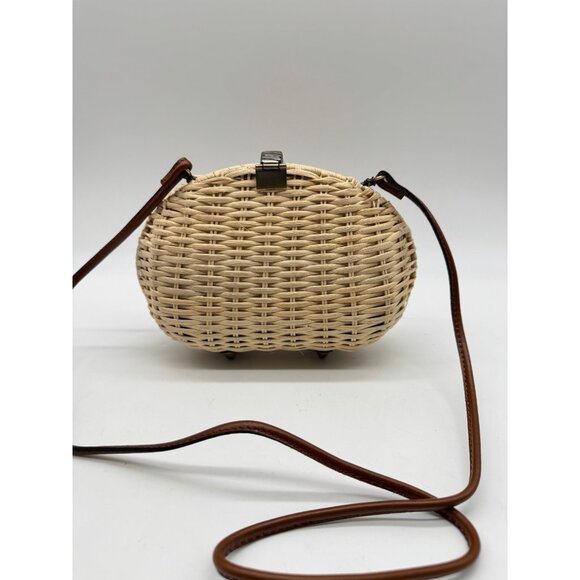 PATRICIA NASH Nissaki rattan mini crossbody bag + Dust bag NATURAL - Picture 9 of 11